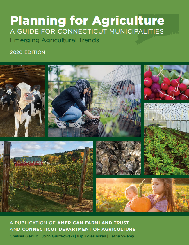 image of the cover of "planning for Agriculture: A guide for Connecticut Municipalities