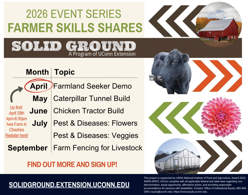 Flyer for 2026 Skill Share Event Series. 